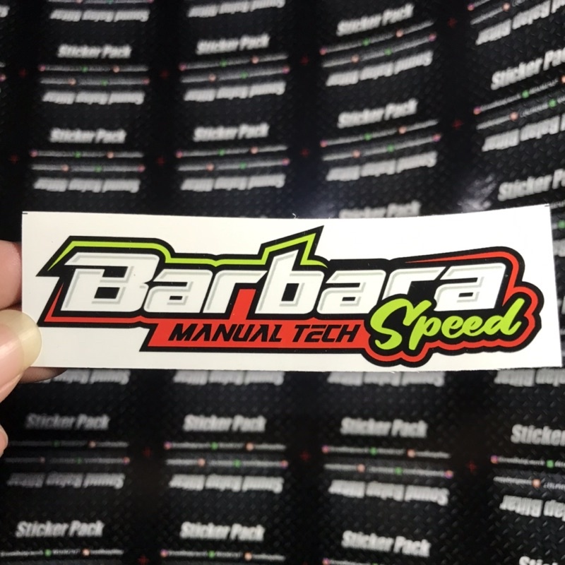 Stiker Motor Racing Bengkel Balap - MJKM Barbara Aben