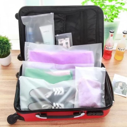 Zipper Storage Bag Organizer Bag Travel Pouch Travel Bag Serbaguna Zip Lock AA001