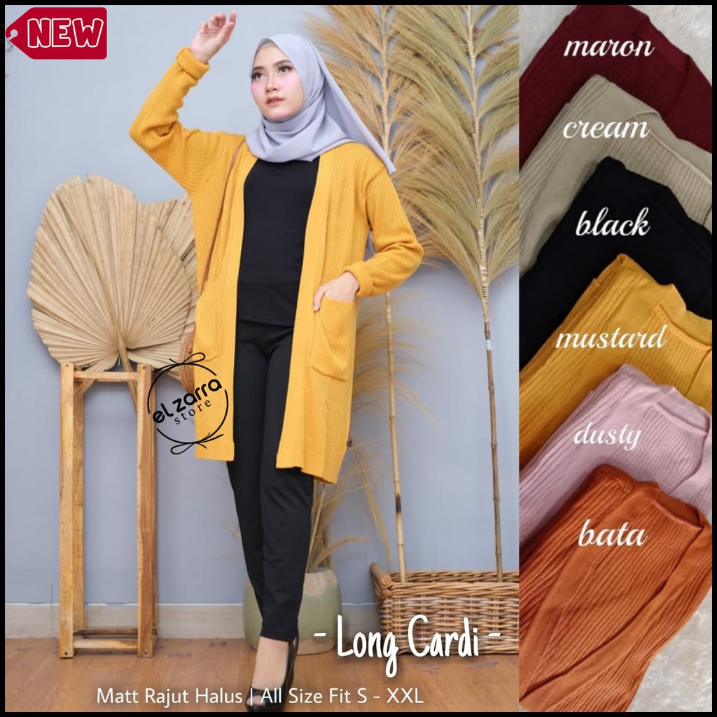 CARDY RAJUT TERBARU OUTER CARDIGAN WANITA REMAJA KEKINIAN / KARDI OUTER TERBARU LONG CARDI