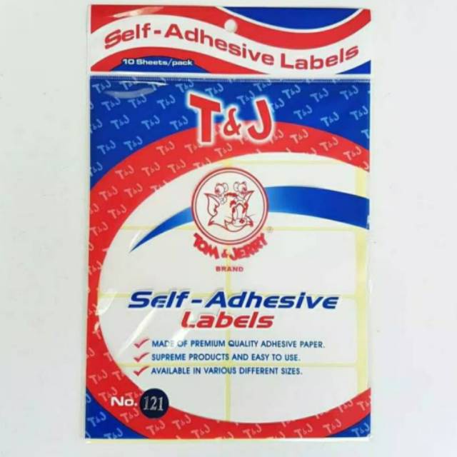 

RUMAH COD-LABEL TOM & JERRY 99/103/112/121/127 Self Adhesive Labels