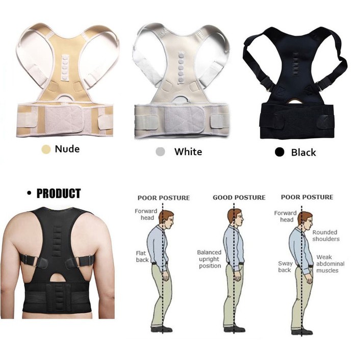 Penyangga Punggung Shoulder Back Support Belt Posture Corrector Korset