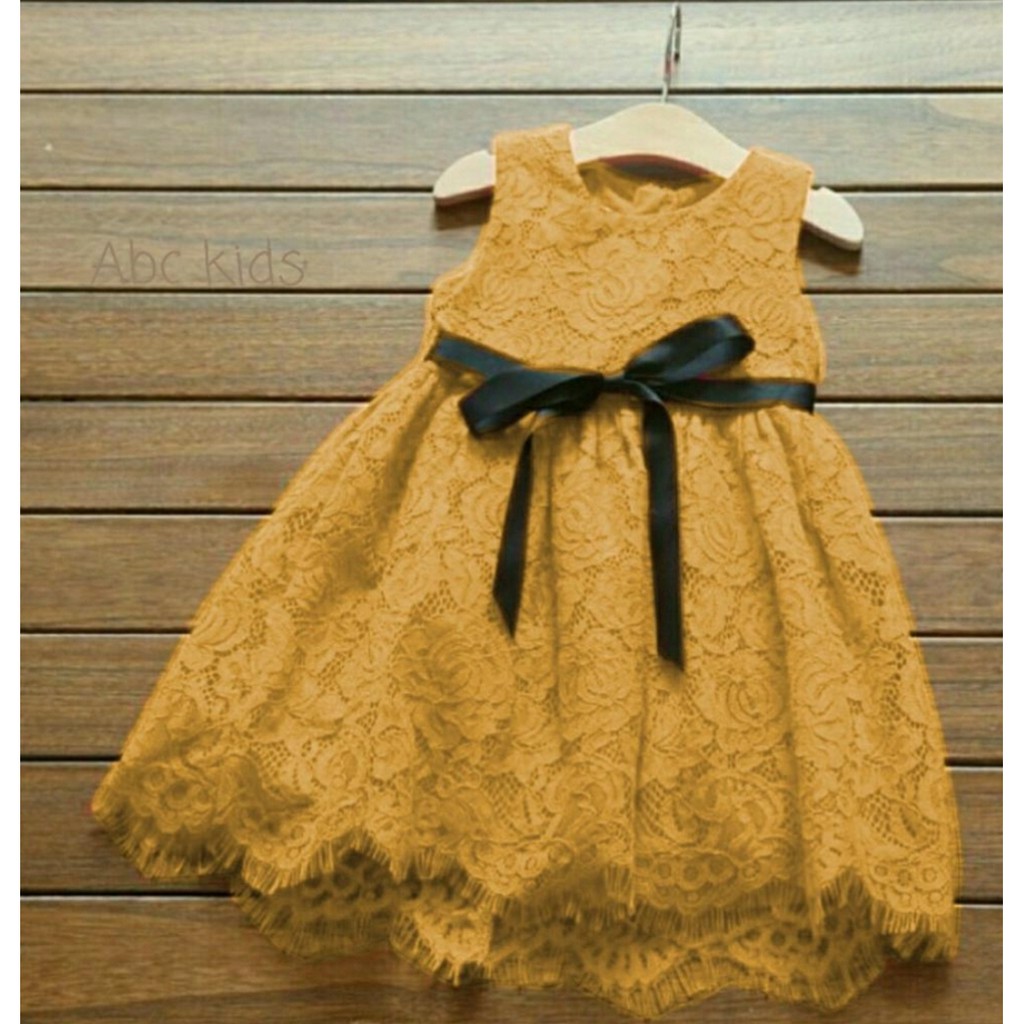 FWG - DRESS LIESEL KIDS / DRESS ANAK CEWEK / PAKAIAN DRES ANAK / DRESS BRUKAT / BAJU ANAK PESTA