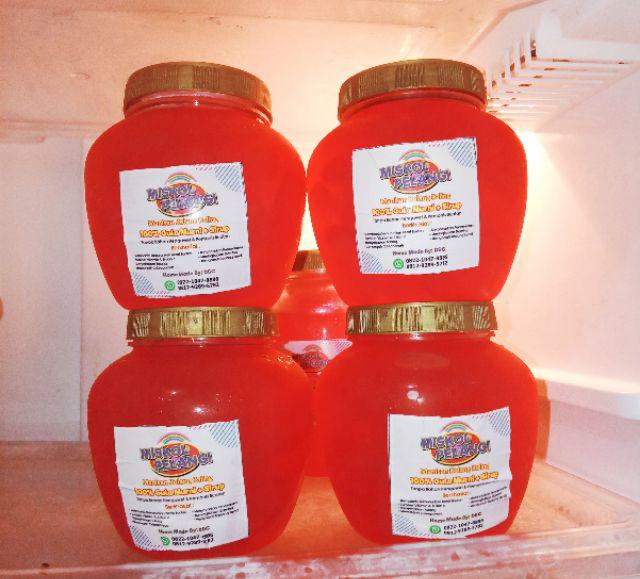 Wadah Toples Jar Botol Plastik Kue Kering Lebaran Bulat Apel 300ml