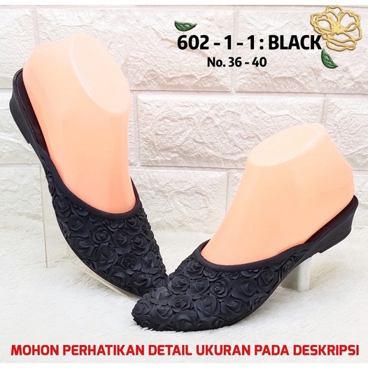 SENDAL WANITA BALANCE 602 1 ORIGINAL SANDAL SLOP MOTIF BUNGA MAWAR JELLY LENTUR ANTI SLIP