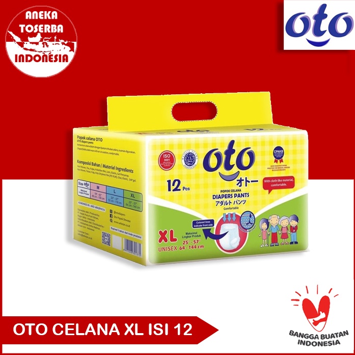 OTO CELANA PANTS POPOK DEWASA SIZE XL ISI 12