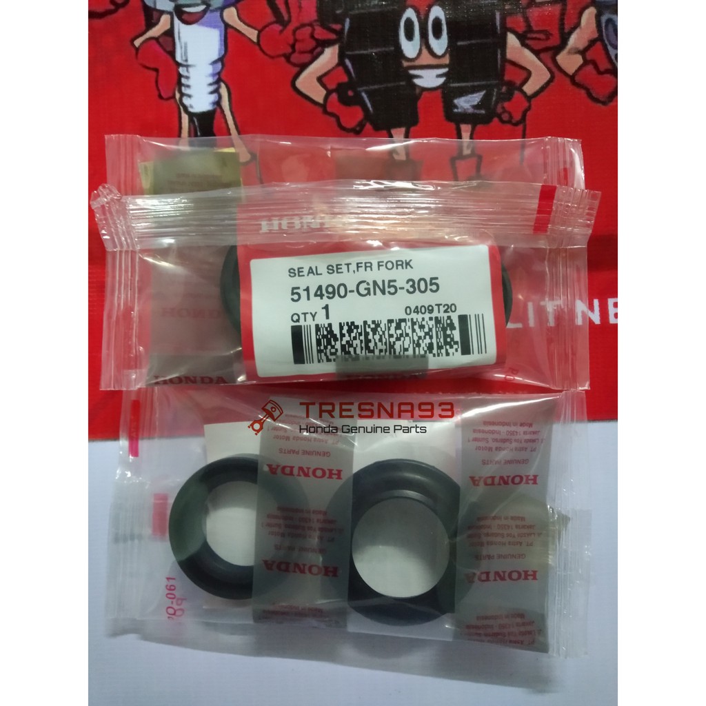 51490-GN5-305 SEAL SHOCK DEPAN ORIGINAL BEAT VARIO & ALL BEBEK HONDA