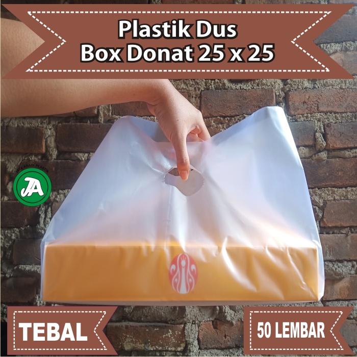 

Kantong Plastik Dus Box Donat 25 x 25 Cm Kantong Plastik Hd Box-50Lbr