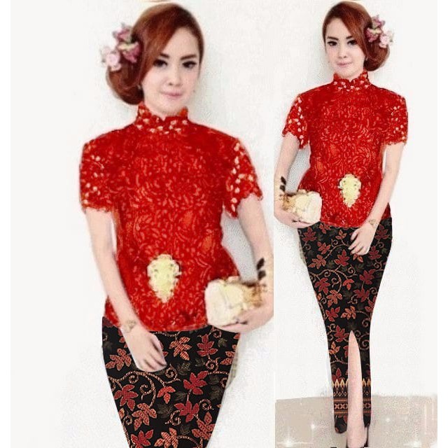 (Dijamin RealPict) Kebaya Srikandi Premium Brukat Cord Tebal