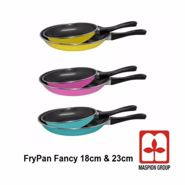 Wajan teflon maspion set 2pcs 18&amp;23cm/ maspion fancy frypan set/ wajan anti lengket