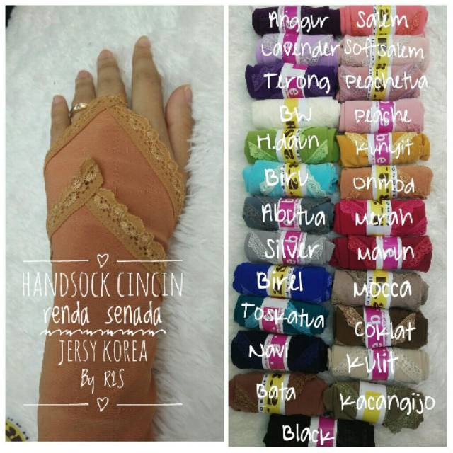 Handshock cincin renda senada / manset cincin