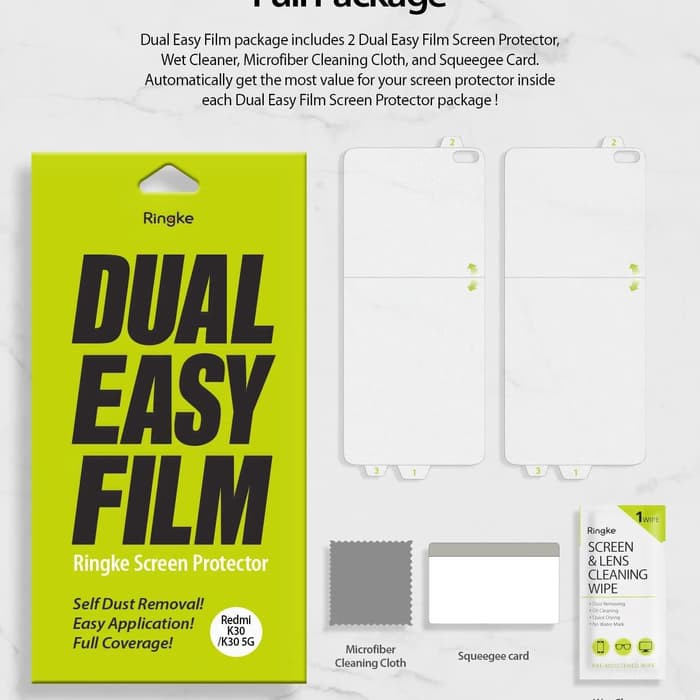 Ringke dual easy full screen protector Xiaomi Redmi K30 / K30 5G