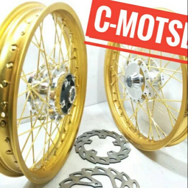 Velg set TDR 185 215 17 Vixion R15 Cb 150 mx king satria fu cbr 150 dll bonus cakram siap pakai