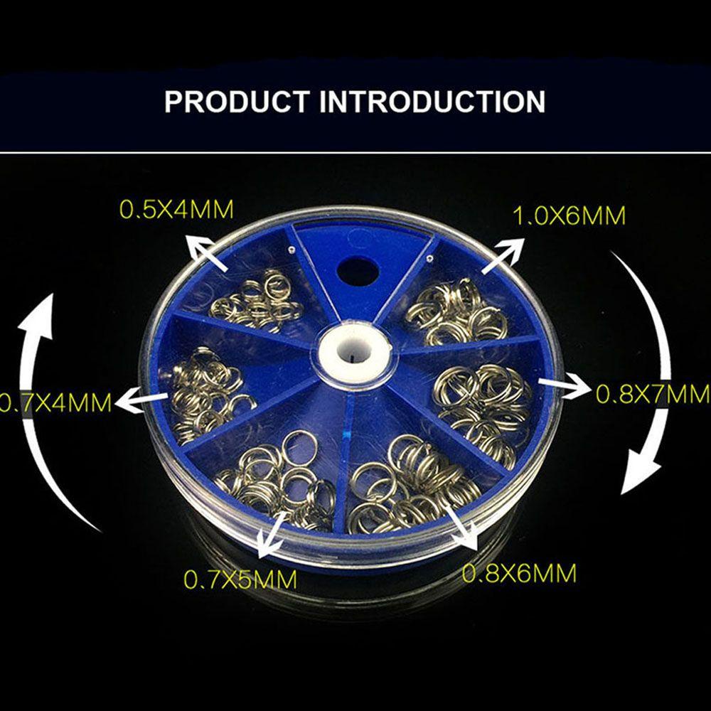 Lanfy Split Rings Double Loop 116Pcs/Lot Aksesoris Alat Pancing Cincin Split Memancing Stainless Steel