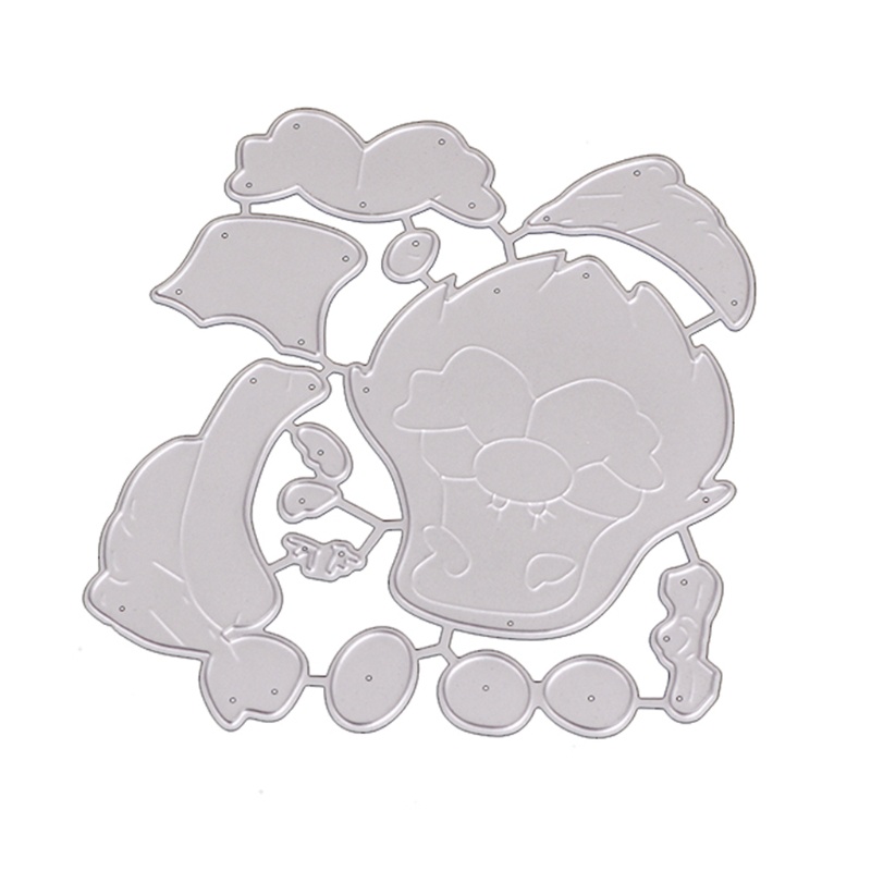 Cetakan Stensil Cutting Dies Motif Santa Claus Bahan Metal Untuk Scrapbook / Craft DIY