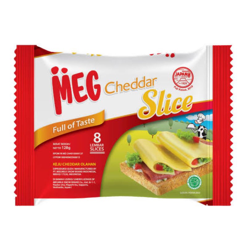 

Keju Meg Cheddar Slice 8 lembar