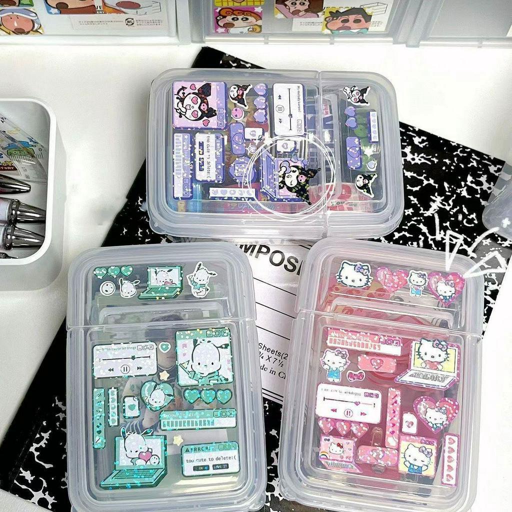 Kotak Penyimpanan Plastik Transparan 3inch INS idol Photocard Storage Box Tahan Lama Mini Desk Organizer Case