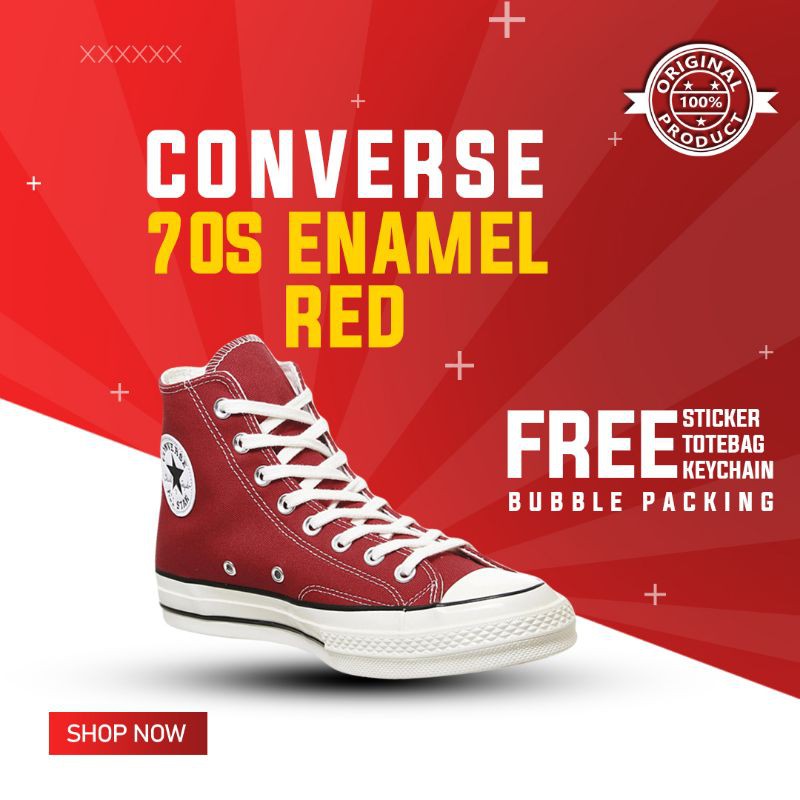 Converse Chuck Taylor 70s Hi Enamel Red