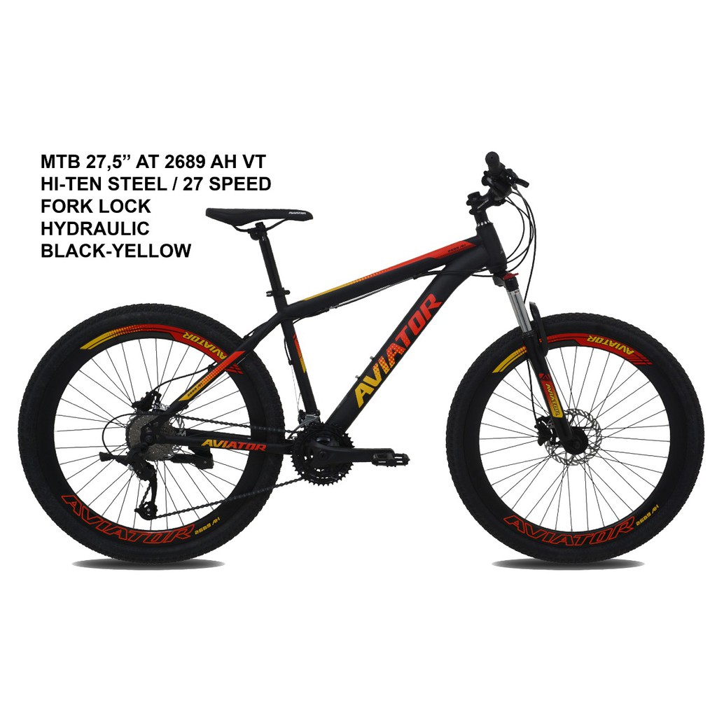 Sepeda MTB Aviator 27,5" AT 2689 AH VT (Velg Tinggi)