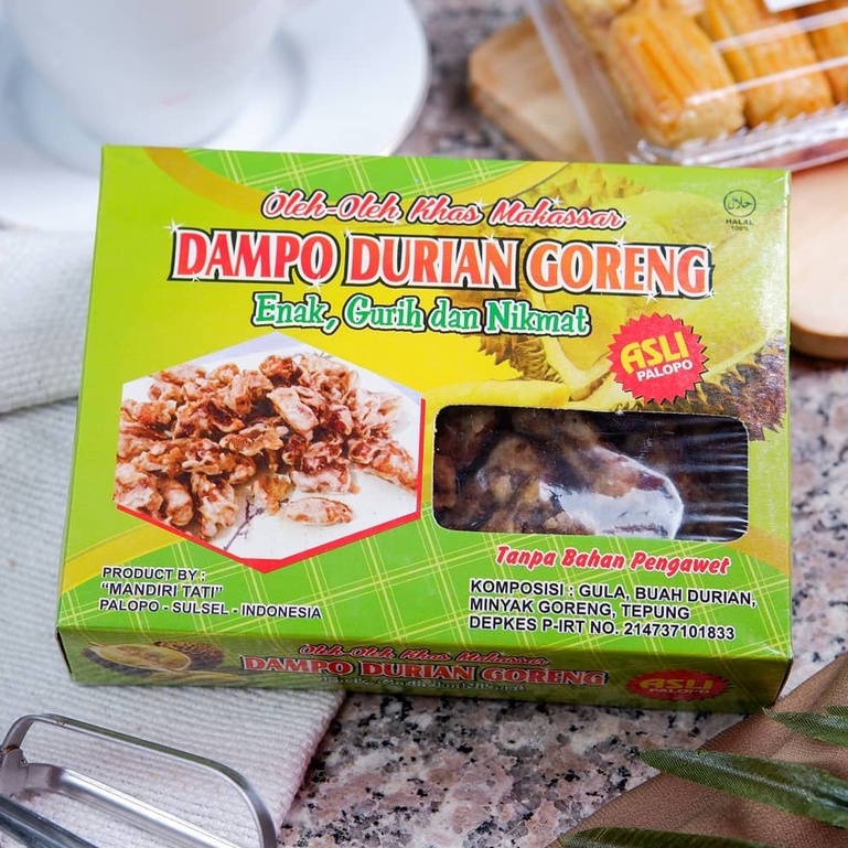 

Dampo Durian Goreng Khas Makassar by Mandiri Tati - Oleh Oleh Makassar