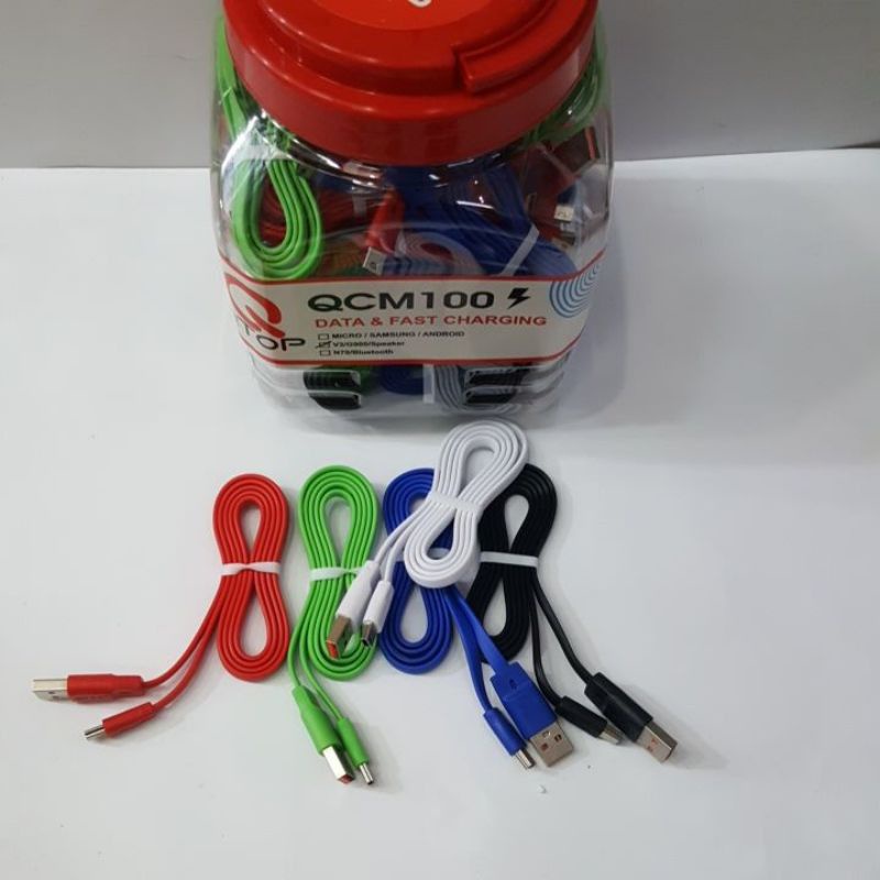 [RO88] Kabel Data QTOP V3/G900/Speaker QCM100 Fast Charging