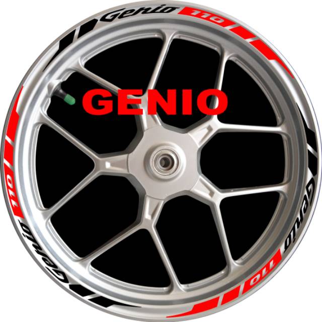 STICKER VELG HONDA GENIO 110 RING 14 DEPAN BELAKANG