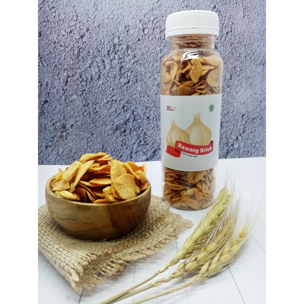 

BAWANG PUTIH GORENG 70 gr - BAWANG GORENG TANPA TEPUNG - BAWANG SUMENEP