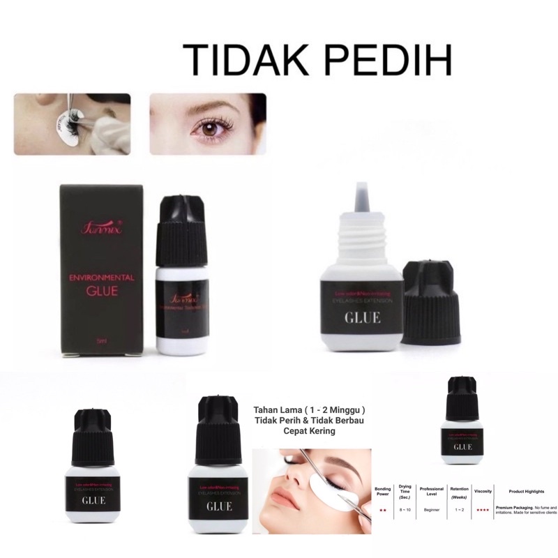 GLUE LOW ODOR / lem eyelash extension tidak pedih / eyelash glue/ bulu mata salon / eyelash extension / eylas eyelash glue