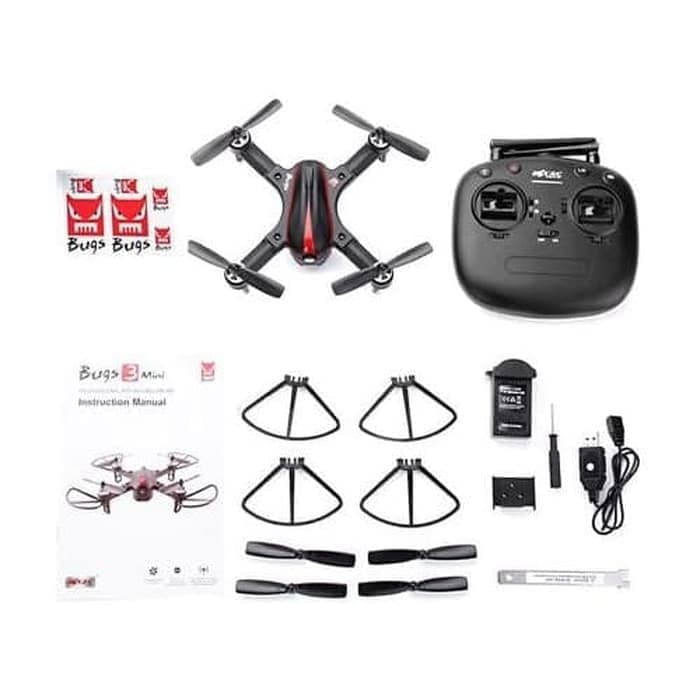 DRONE MJX BUGS 3 B3 B 3 MINI BRUSHLESS ACRO MODE AND ANGLE MODE - HITAM