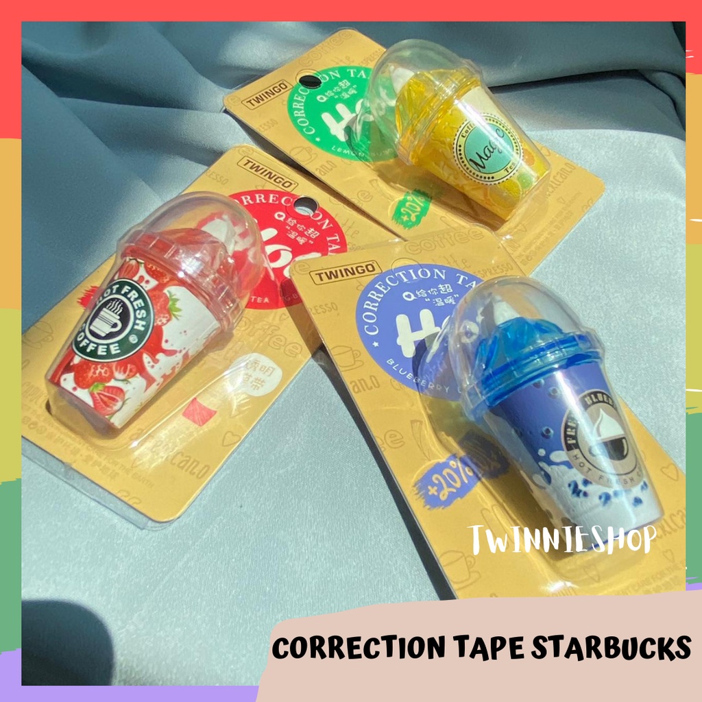 

CORRECTION TAPE STARBUCKS MEWAH BENTUK MINUMAN STARBUCK LUCU UNIK TIPE X STARBUCK LOVERS roll tape kertas ALAT TULIS SEKOLAH MURAH GROSIR