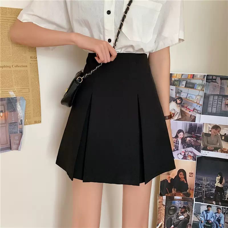 READY ! LMB KOREAN PLEATED SKIRT ROK KOREA LIPAT UNIK