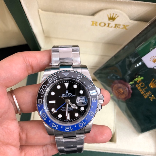 JAM ROLEX GMT MASTER II BATMAN/AUTOMATIC (REPLICA)+BOX ROLEX