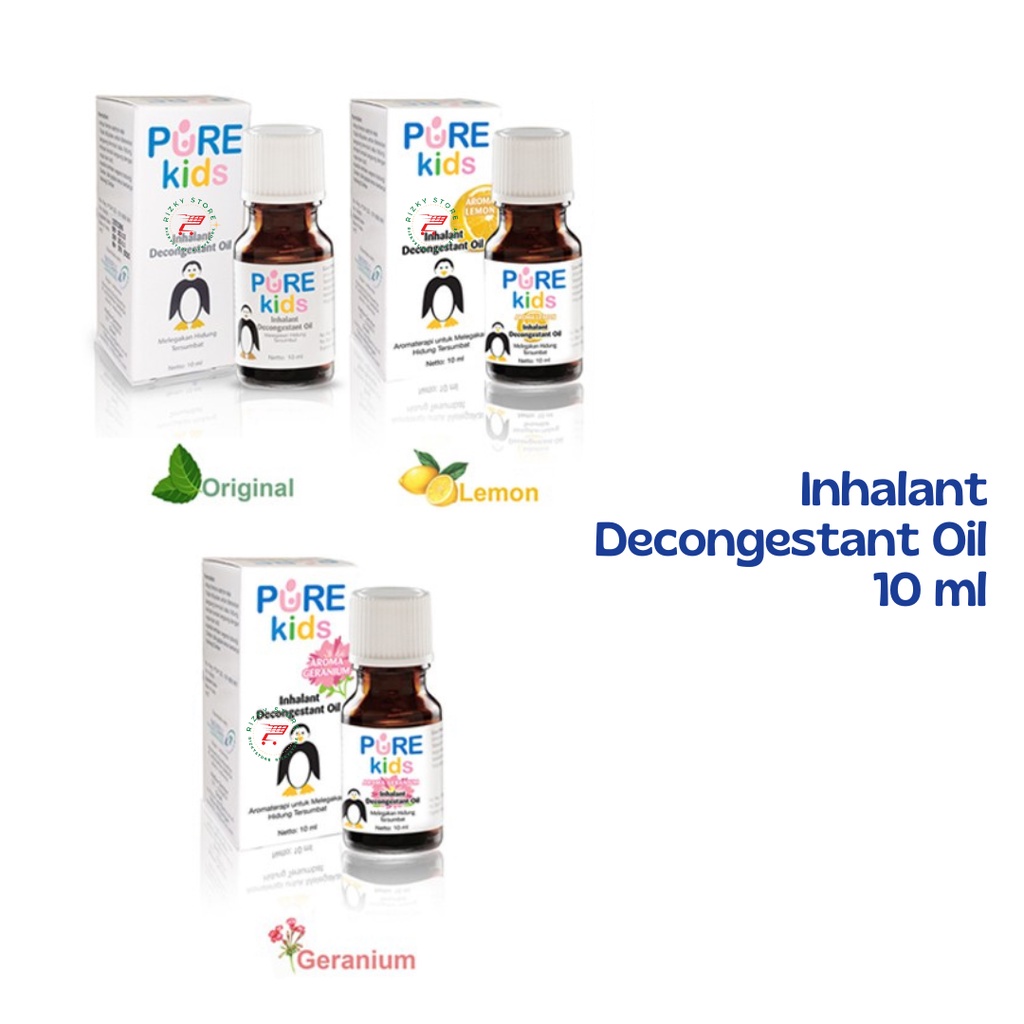 Pure BB Kids Inhalant Decongestant Oil/Aromaterapi untuk hidung tersumbat 10 ml