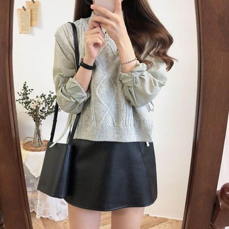 ☇ Vest ROMPI TAli Motif Sido CABLE I ROMPI RAJUT WANITA STORE09 MURAH ➯