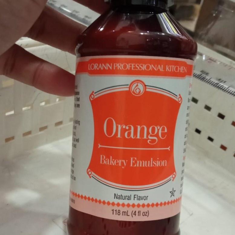 

Ready Lorann Orange Bakery Emulsion / Lorann baking emulsion orange flavor perisa kue rasa orange Kualitas Terjamin