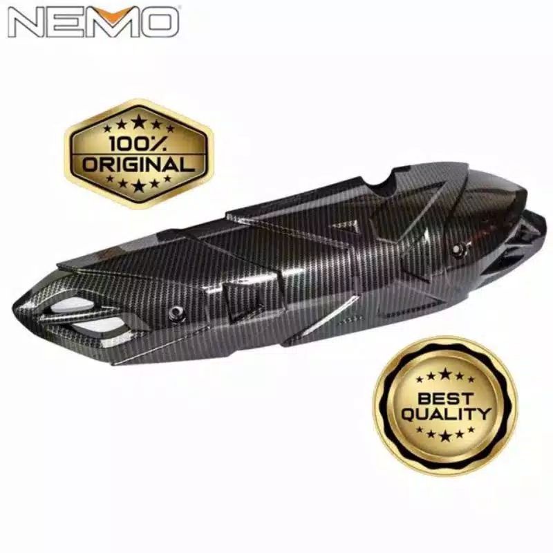Cover Tutup Knalpot All New Nmax 155 Carbon Nemo/ Tameng Knalpot Nmax New 2020 Carbon Nemo
