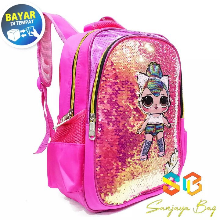 Tas Ransel Usap Lol Tas Ransel Sekolah Anak Tas Fashion Anak - pink