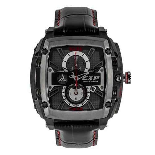 JAM TANGAN PRIA EXPEDITION E3008 MCLEPBA LEATHER BLACK ORIGINAL