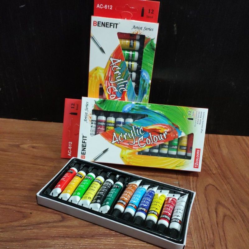 

Cat acrilic BENEFIT Cat akrilik Benefit 12warna
