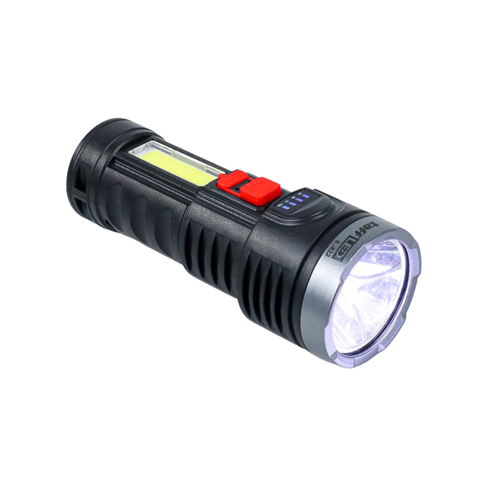 G8ITaffled Senter Led Flashlight Torch Waterproof Usb Rechargeable Cree Xpe + Cob 7800 Lumens - Bl-822 - Black Or-i