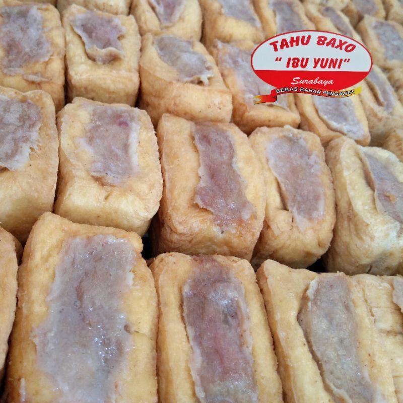 

Tahu Baxo Ibu Yuni Surabaya, 100% daging sapi asli, oleh - oleh paling di sukai seindonesia