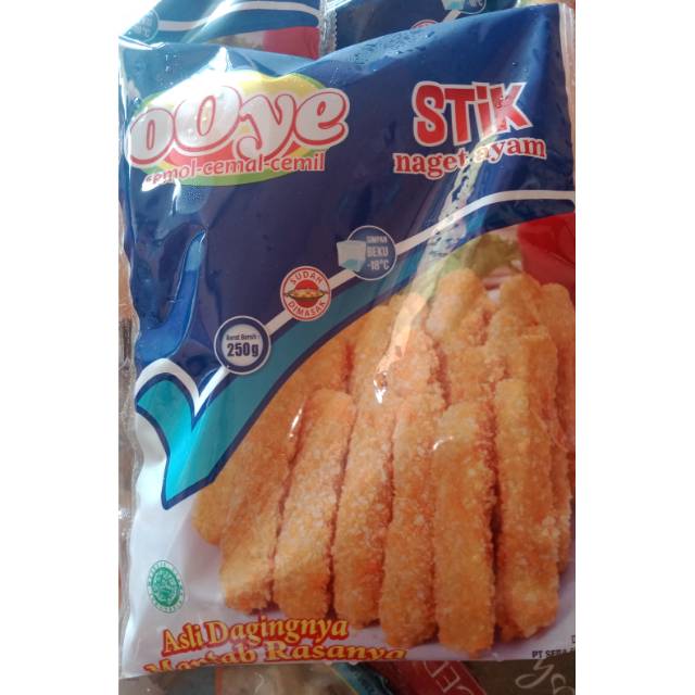 Frozen Bandung nugget ayam stick ooye 250gr paket harap ...