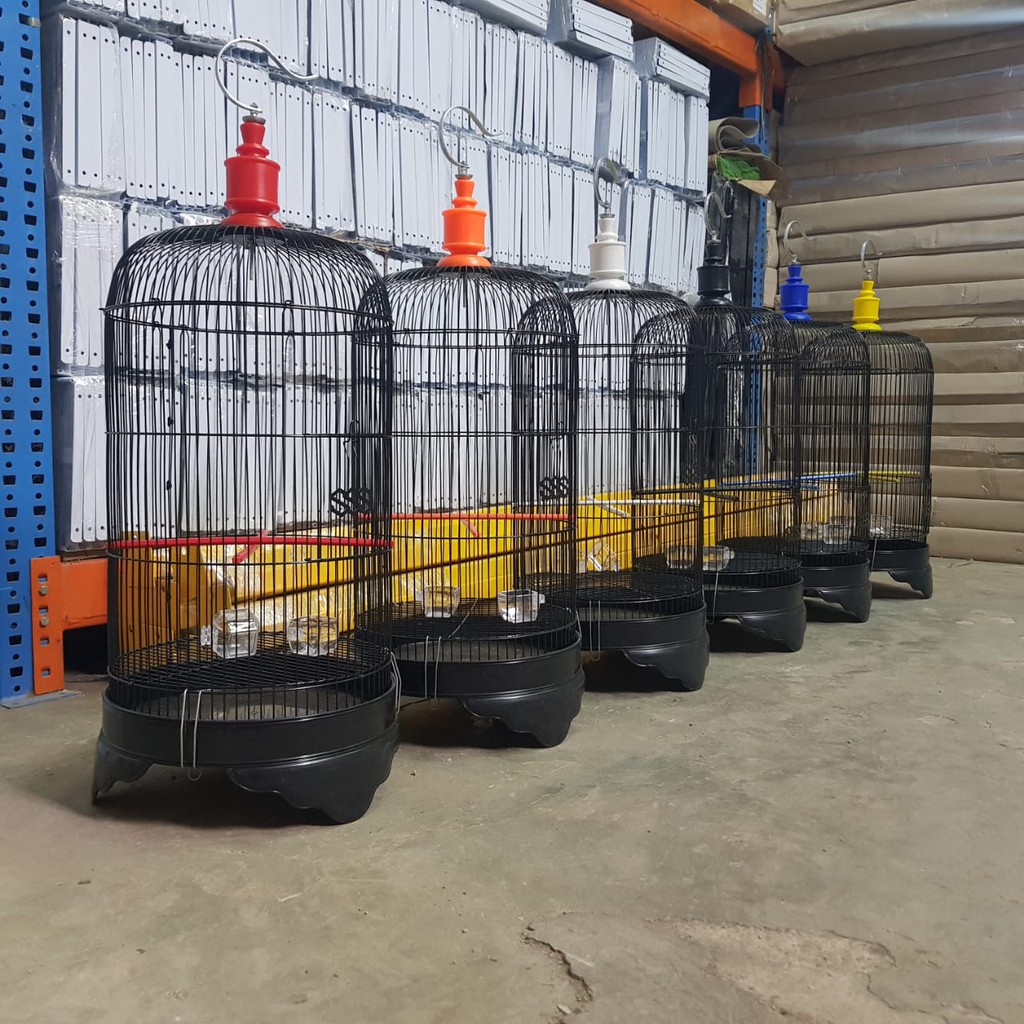 Kandang burung/kandang kapsul tebok pvc full set love bird