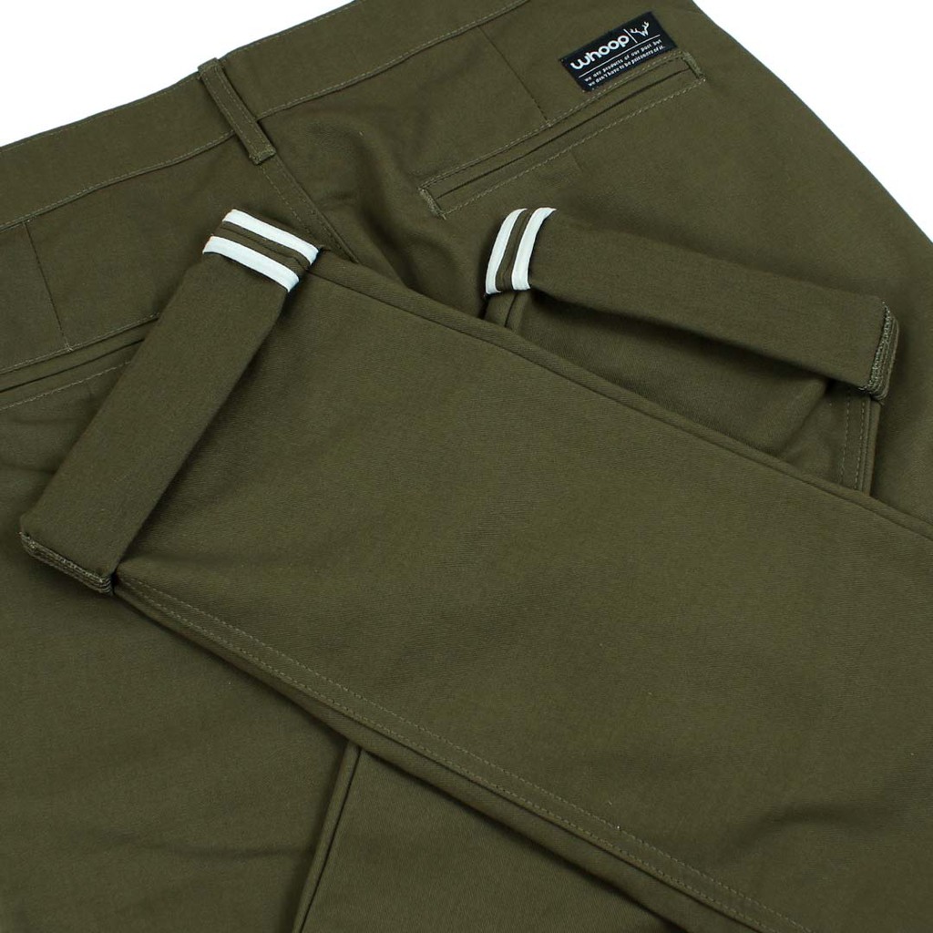 Whoopculture &quot;Muntjac&quot; Green Classic Chino