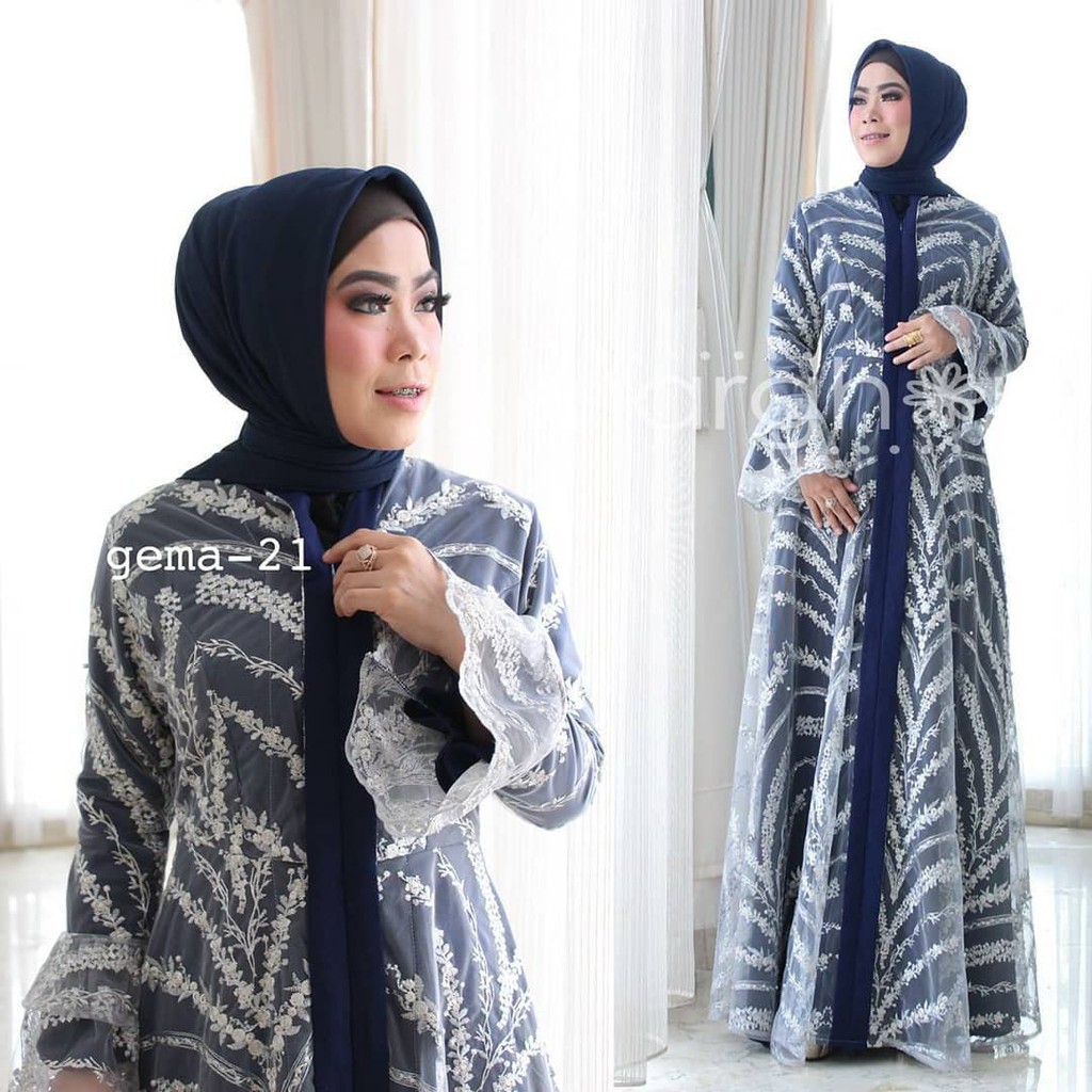 GEMA Dress Mix Vol by Marghon Gamis Pesta Elegant Mewah Brokat Tulle Busui Original Branded MURAH
