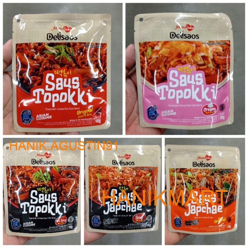 

Mama Suka Mamasuka Delisaos Saus Topokki Tteokbokki Tokpoki Halal 100gr/ SAOS TOPOKKI HM91