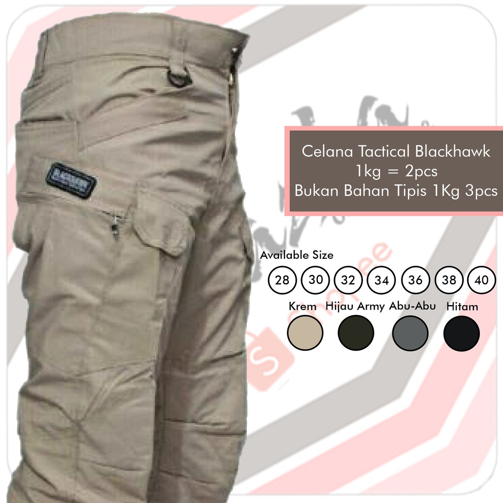 CELANA TACTICAL BLACKHAWK PANJANG HITAM 28 40 SKU BHLS CELANA TACTICAL BLACKHAWK PANJANG HITAM 28 40 SKU BHLS