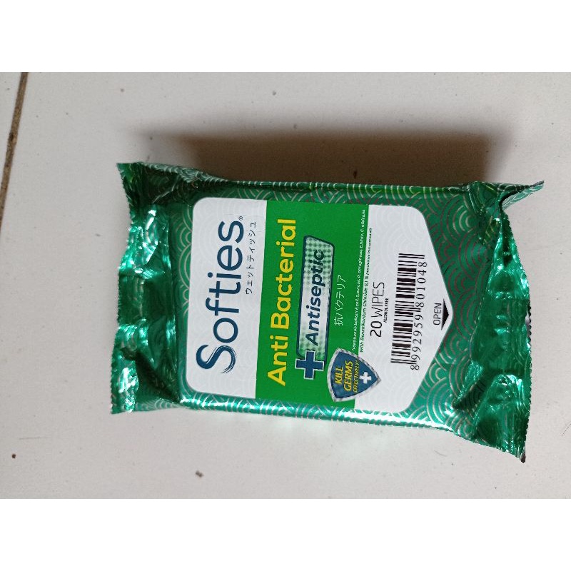 Softies anti bacterial antiseptic tissue basah softies anti bacterial tisu basah softies