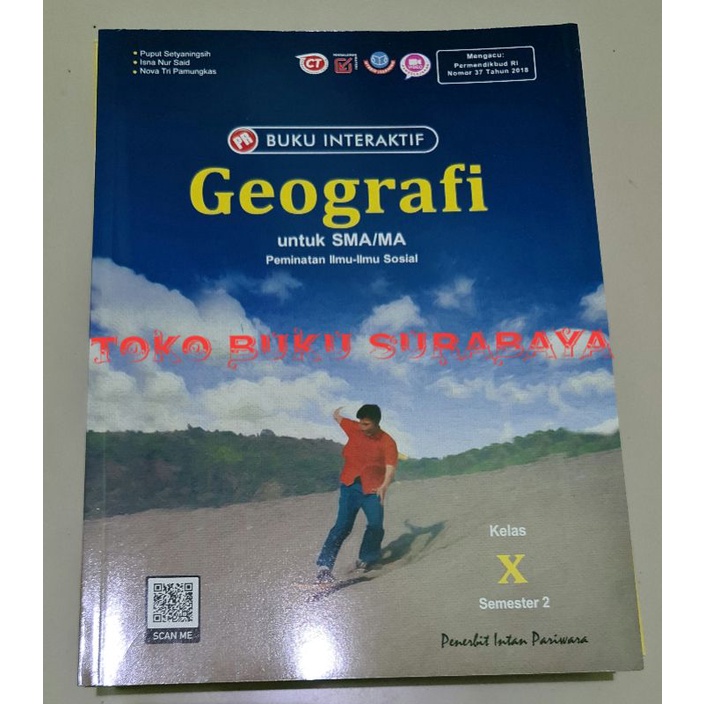 Buku PR interaktif Geografi Kelas 10 semester 2 tahun 2021 / 2022 intan pariwara