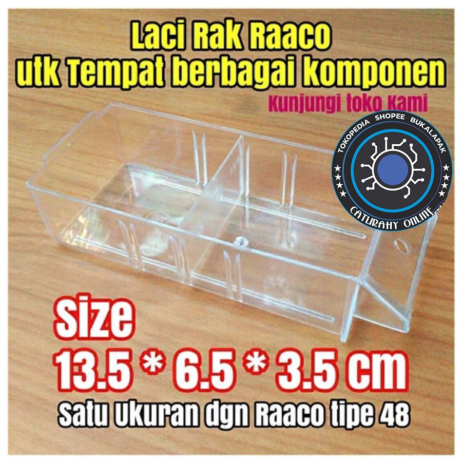 slot laci rak raaco tempat komponen pernak pernik kancing