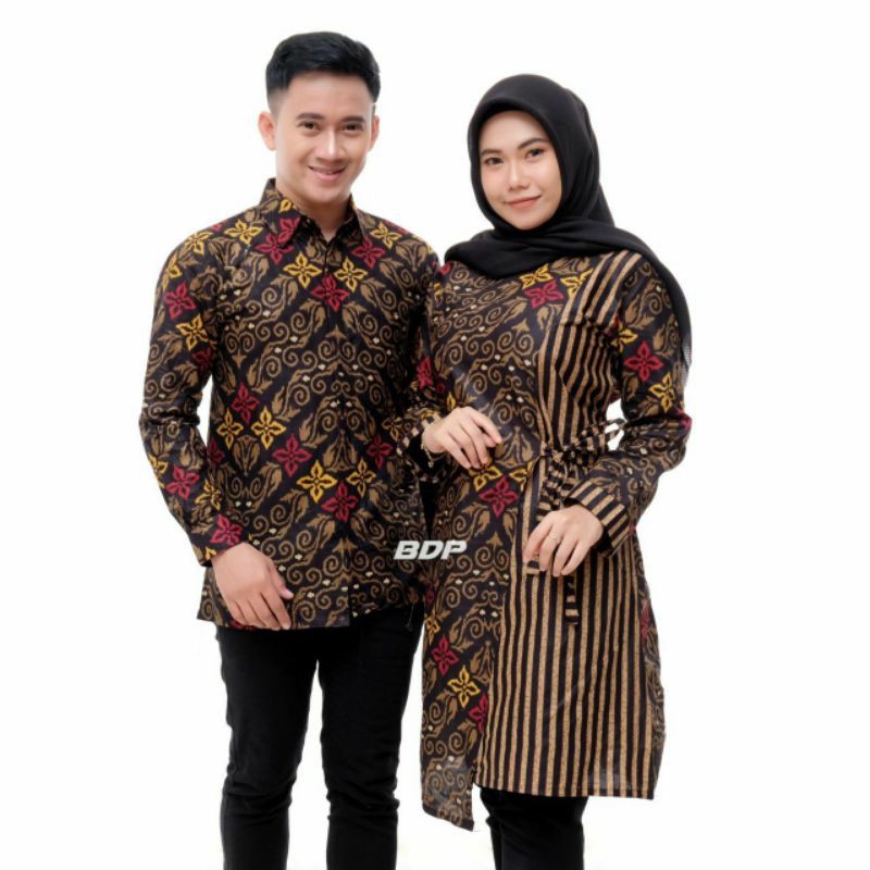 COUPLE BATIK KEMEJA TUNIK || SARIMBIT BATIK PREMIUM